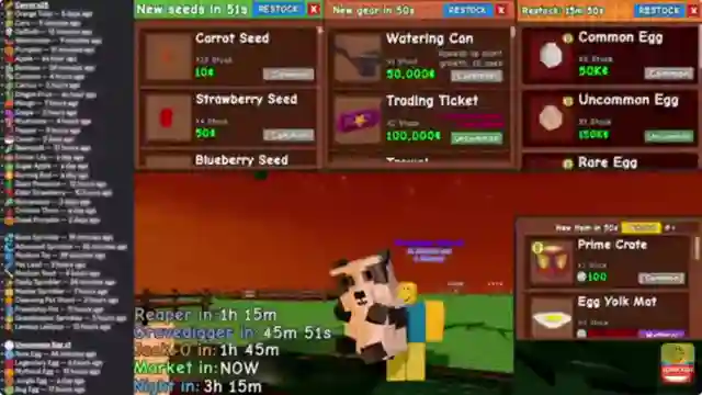 GROW A GARDEN STOCK AND TRADE 24/7 🔴 LIVE